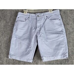 Levi's 511 Denim Shorts Cuffed Hem Casual Everyday Wear Women Sz W33 Blue Summer
